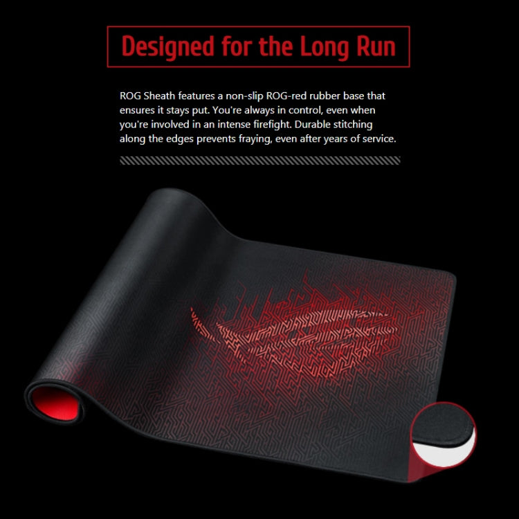 ASUS Sheath Super Big Edge Desk Mat Gaming Mouse Pad, Size: 900 x 440 x 3mm