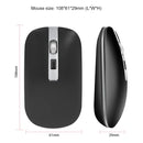 HXSJ M30 Rechargeable Wireless Mouse Metal Wheel Mute 2.4G Office Mouse 500 mAh Built-in Battery(Grey)