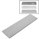 2 PCS Universal Dust-proof Wired Keyboard Cover Case for Apple / Microsoft(Silver Grey)
