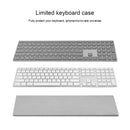 2 PCS Universal Dust-proof Wired Keyboard Cover Case for Apple / Microsoft(Silver Grey)