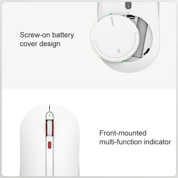 Original Xiaomi WIIIM 2.4G Wireless 3-Levels DPI Silent Mouse (Black)