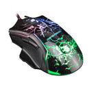 K-RAY M728 Ergonomics Design Game Backlight USB Wired Mouse(Black)