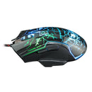 K-RAY M728 Ergonomics Design Game Backlight USB Wired Mouse(Black)