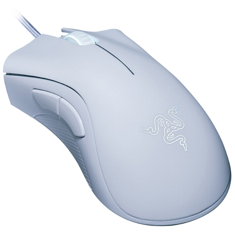 Razer DeathAdder 6400 DPI Optical 5-keys Programmable Wired Mouse, Cable Length: 1.8m (White)