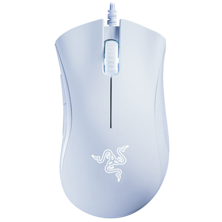 Razer DeathAdder 6400 DPI Optical 5-keys Programmable Wired Mouse, Cable Length: 1.8m (White)