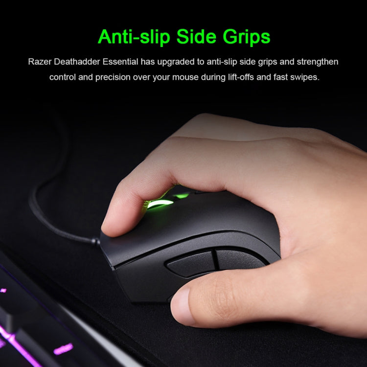 Razer DeathAdder 6400 DPI Optical 5-keys Programmable Wired Mouse, Cable Length: 1.8m (White)