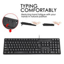 MC-689 Waterproof USB Wired Keyboard, Arabic Version (Black)