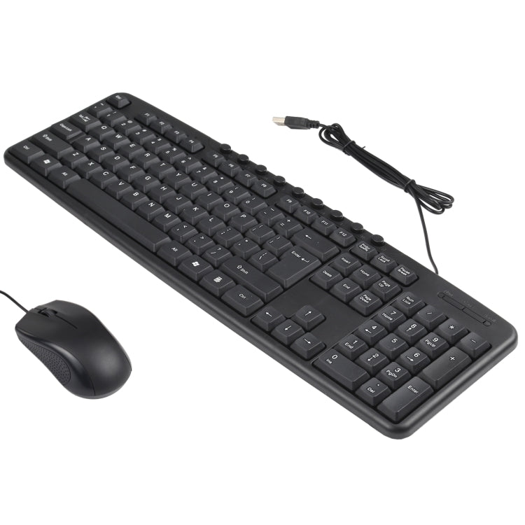 KB-8377 USB Wired Keyboard Mouse Set (Black)
