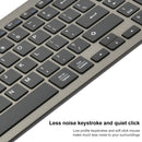 168 2.4Ghz + Bluetooth Dual Mode Wireless Keyboard + Mouse Kit, Compatible with iSO & Android & Windows (Black)