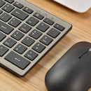 168 2.4Ghz + Bluetooth Dual Mode Wireless Keyboard + Mouse Kit, Compatible with iSO & Android & Windows (Black)
