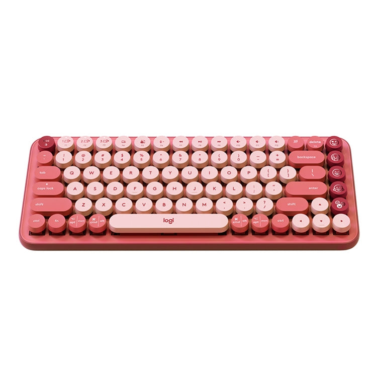 Logitech POP KEYS Round Button Bluetooth Mechanical Keyboard (Pink)