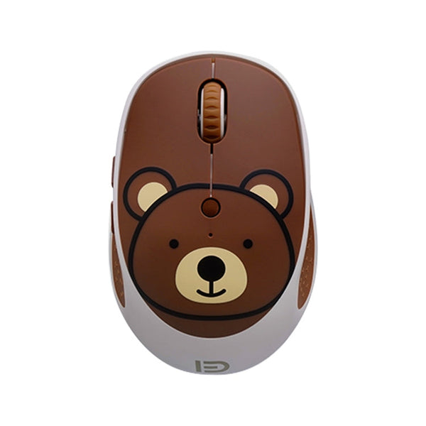 FOETOR E580 Wireless 2.4G Mouse Battery Version(Coffee Bear)