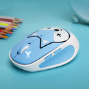 FOETOR E580 Wireless 2.4G Mouse Battery Version(Blue Raccoon)(Blue)