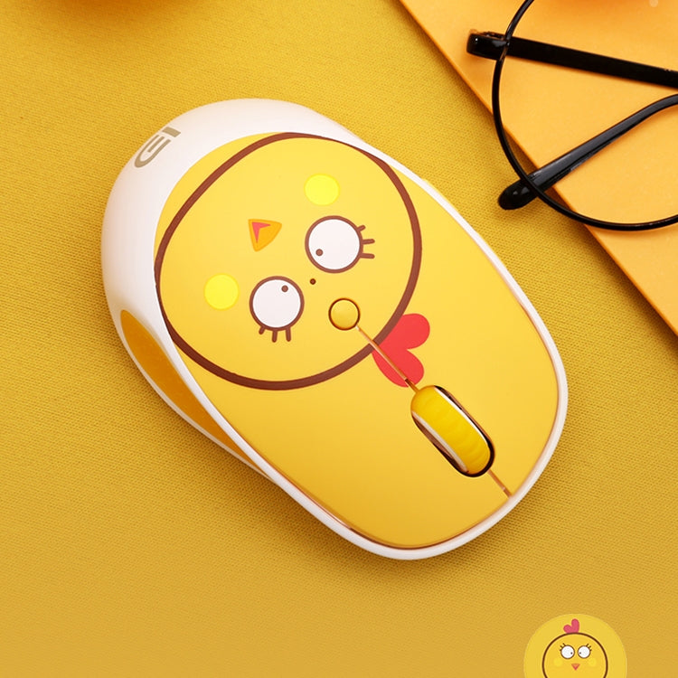 FOETOR E580 Wireless 2.4G Mouse Battery Version(Corn Chicken)
