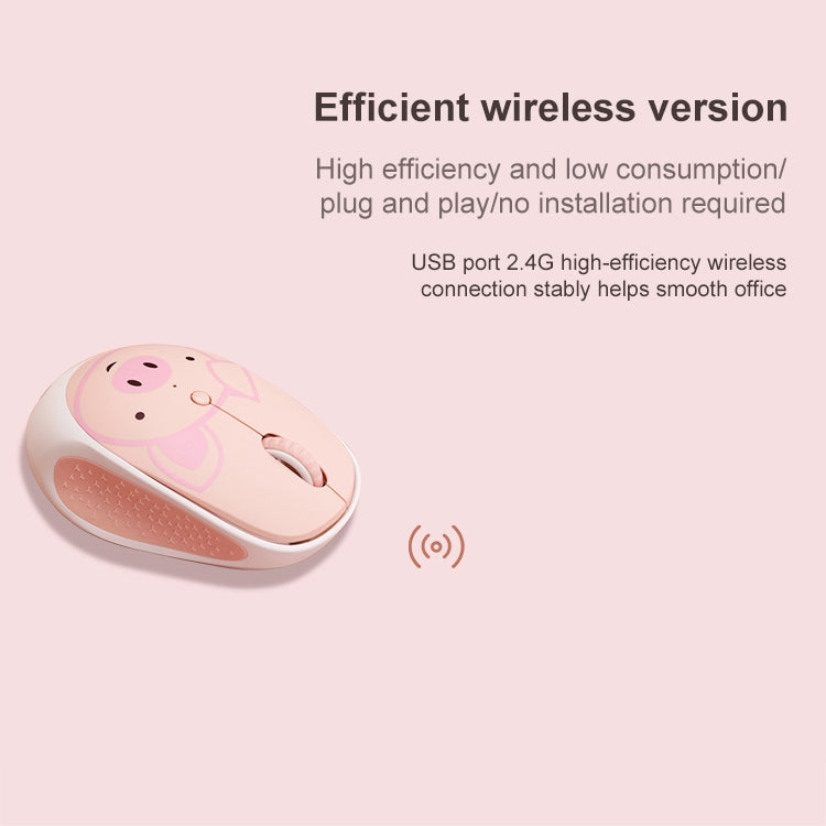 FOETOR E580 Wireless 2.4G Mouse Battery Version(Dudu Pig)