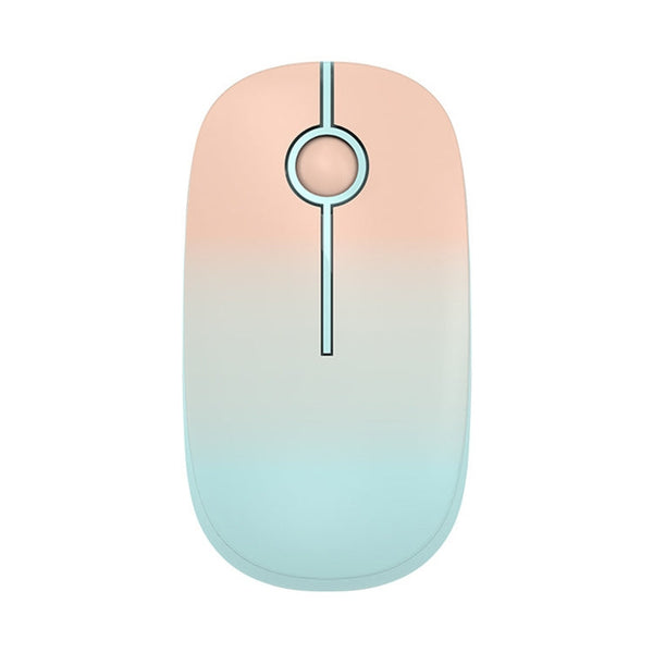 FOETOR i330-Colorful Wireless Mouse(Pink Green)