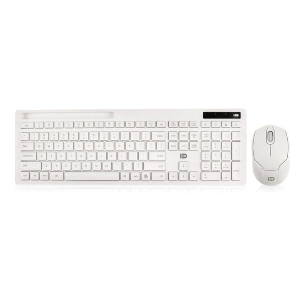 FOETOR iK7800 Wireless Keyboard and Mouse Set (White)