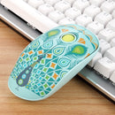 FOETOR V8h Animal Pattern Wireless Mouse(Peacock)