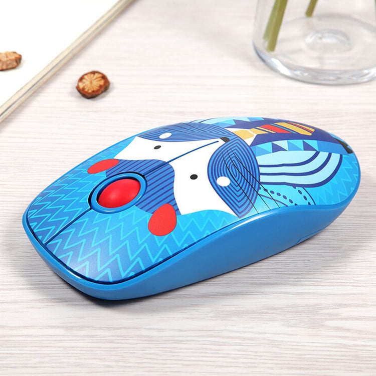 FOETOR V8h Animal Pattern Wireless Mouse(Fox)