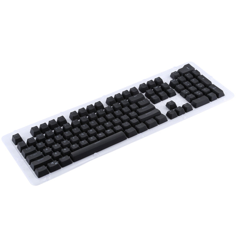 104 Keys Double Shot PBT Backlit Keycaps for Mechanical Keyboard (Black)