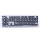 104 Keys Double Shot PBT Backlit Keycaps for Mechanical Keyboard (Black)