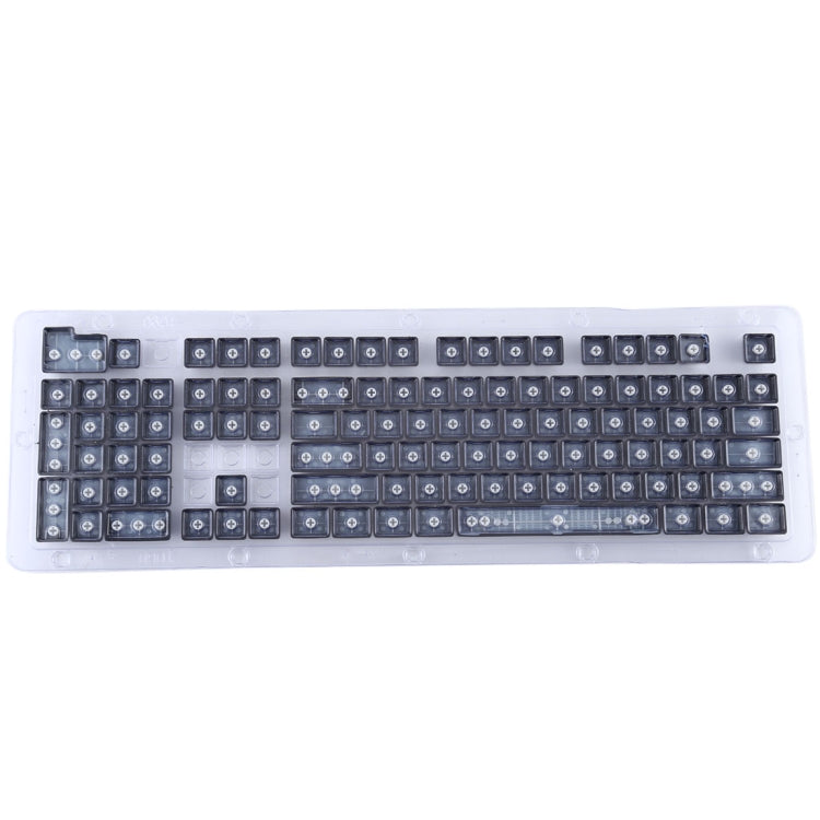 104 Keys Double Shot PBT Backlit Keycaps for Mechanical Keyboard (Black)