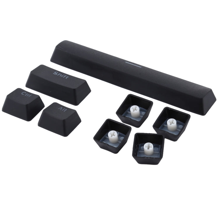 104 Keys Double Shot PBT Backlit Keycaps for Mechanical Keyboard (Black)