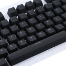 104 Keys Double Shot PBT Backlit Keycaps for Mechanical Keyboard (Black)