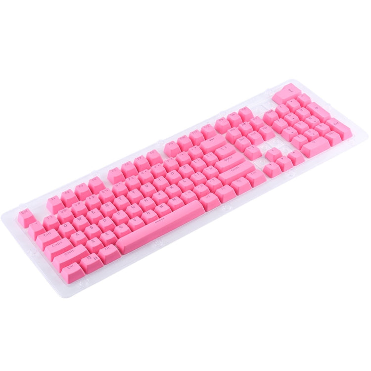 104 Keys Double Shot PBT Backlit Keycaps for Mechanical Keyboard(Pink)