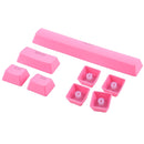 104 Keys Double Shot PBT Backlit Keycaps for Mechanical Keyboard(Pink)