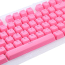 104 Keys Double Shot PBT Backlit Keycaps for Mechanical Keyboard(Pink)