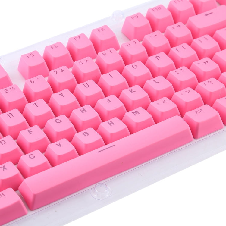 104 Keys Double Shot PBT Backlit Keycaps for Mechanical Keyboard(Pink)
