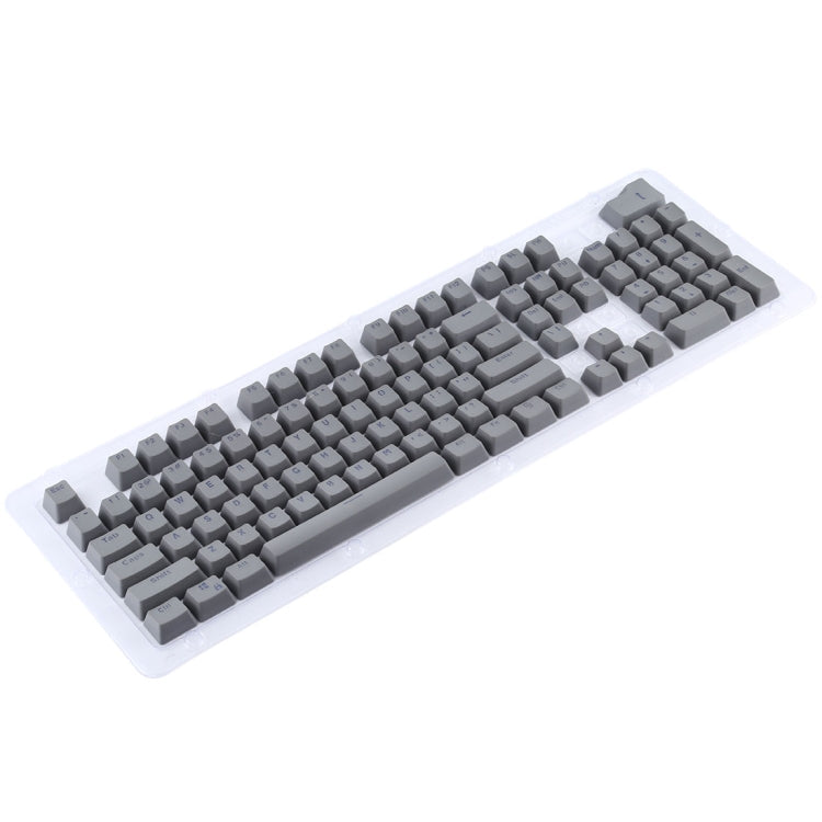 104 Keys Double Shot PBT Backlit Keycaps for Mechanical Keyboard (Grey)