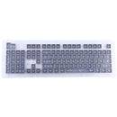 104 Keys Double Shot PBT Backlit Keycaps for Mechanical Keyboard (Grey)