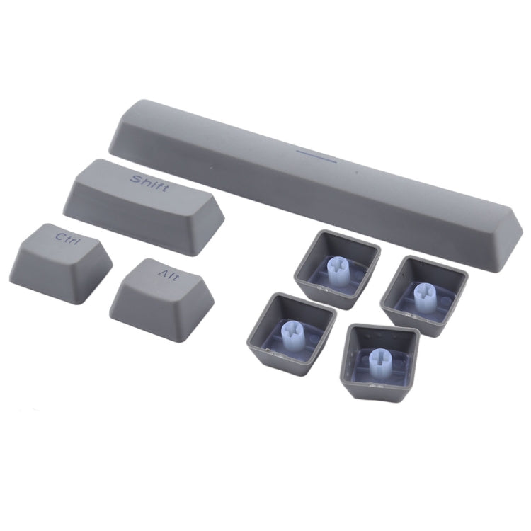 104 Keys Double Shot PBT Backlit Keycaps for Mechanical Keyboard (Grey)