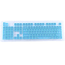 104 Keys Double Shot PBT Backlit Keycaps for Mechanical Keyboard(Blue)