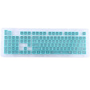 104 Keys Double Shot PBT Backlit Keycaps for Mechanical Keyboard (Mint Blue)