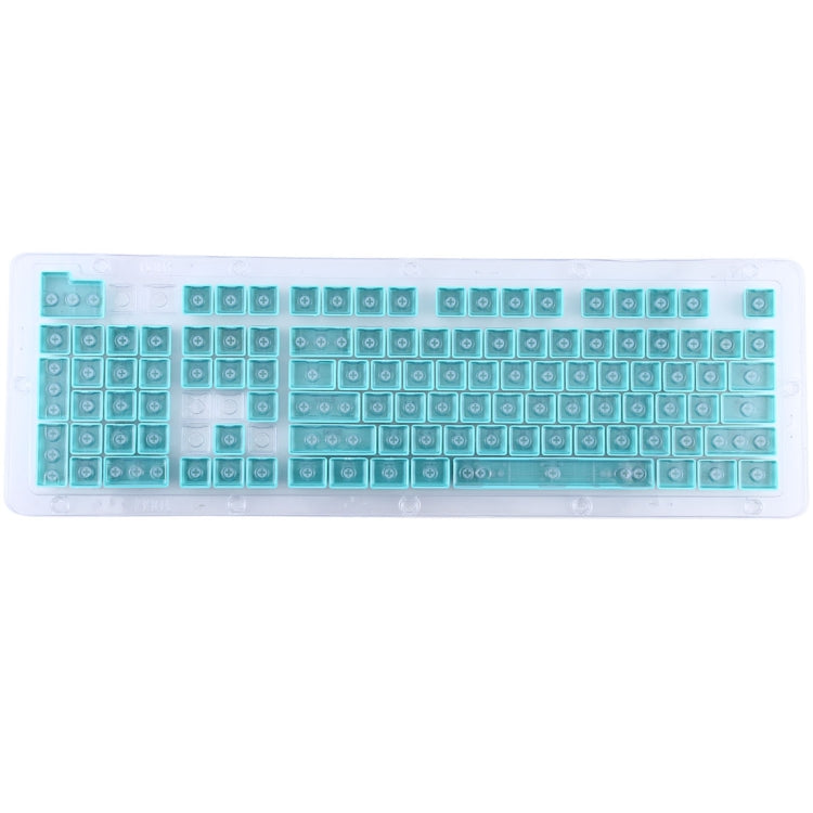104 Keys Double Shot PBT Backlit Keycaps for Mechanical Keyboard (Mint Blue)