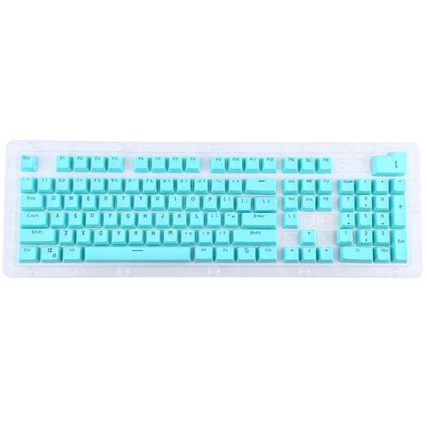 104 Keys Double Shot PBT Backlit Keycaps for Mechanical Keyboard (Mint Blue)