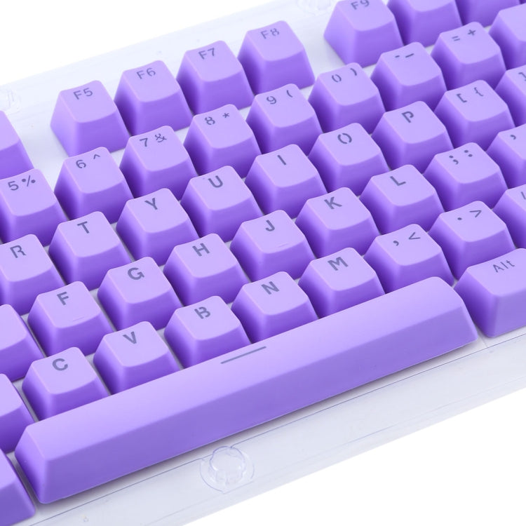 104 Keys Double Shot PBT Backlit Keycaps for Mechanical Keyboard (Purple)