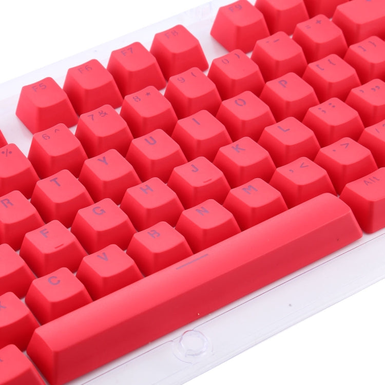 104 Keys Double Shot PBT Backlit Keycaps for Mechanical Keyboard(Red)