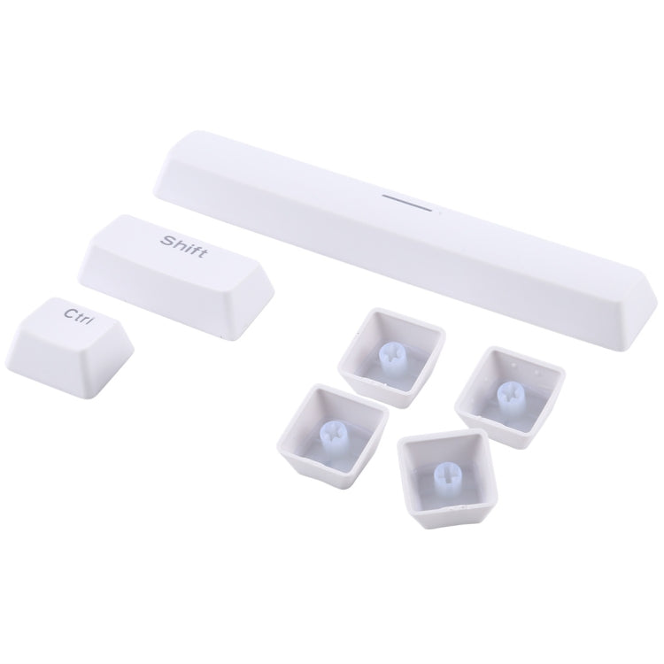 104 Keys Double Shot PBT Backlit Keycaps for Mechanical Keyboard (White)