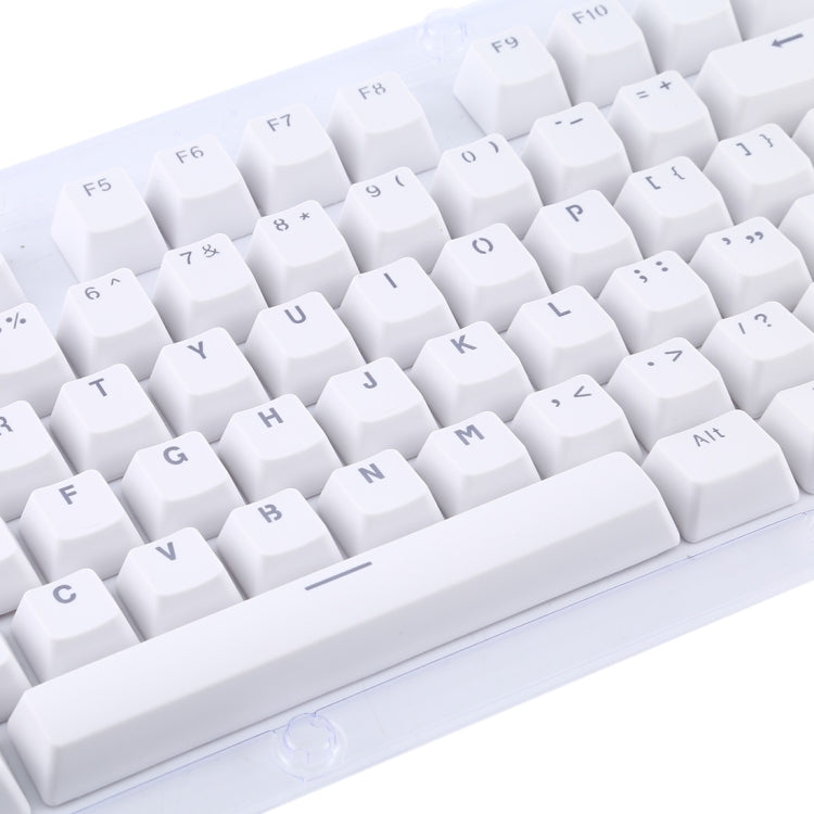 104 Keys Double Shot PBT Backlit Keycaps for Mechanical Keyboard (White)