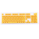 104 Keys Double Shot PBT Backlit Keycaps for Mechanical Keyboard (Yellow)
