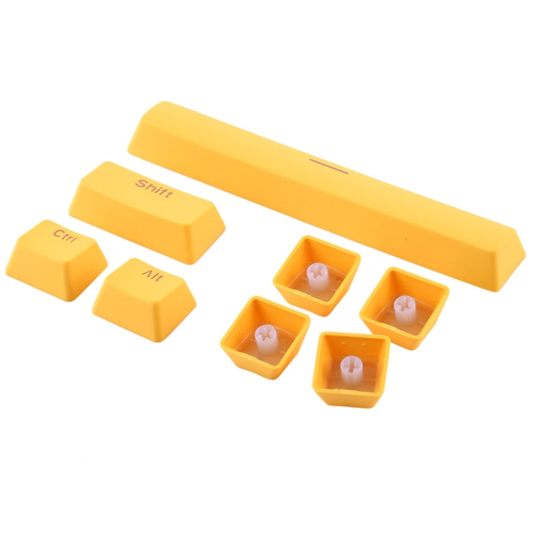 104 Keys Double Shot PBT Backlit Keycaps for Mechanical Keyboard (Yellow)