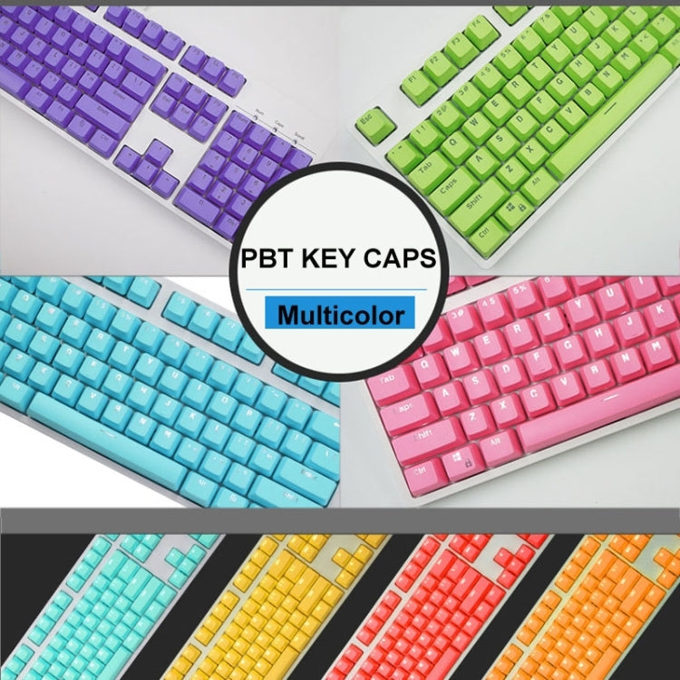 104 Keys Double Shot PBT Backlit Keycaps for Mechanical Keyboard (Grey)