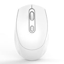 HXSJ M107 4-buttons 1600 DPI 2.4GHz Wireless Rechargeable Mouse (White)