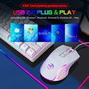 HXSJ X100 7-buttons 3600 DPI Cool Glowing Wired Gaming Mouse, Cable Length: 1.5m (White)
