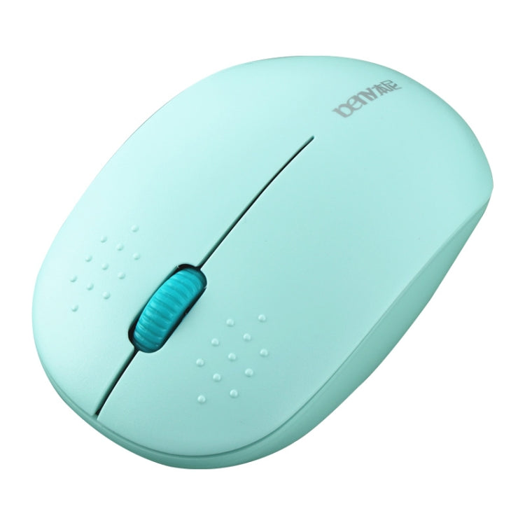 Beny G30 2.4GHz 1600DPI Fashion Portable Wireless Silent Mouse (Green)