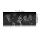 Extended Large Anti-Slip World Map Pattern Soft Rubber Smooth Cloth Surface Game Mouse Pad Keyboard Mat, Size: 70 x 30cm